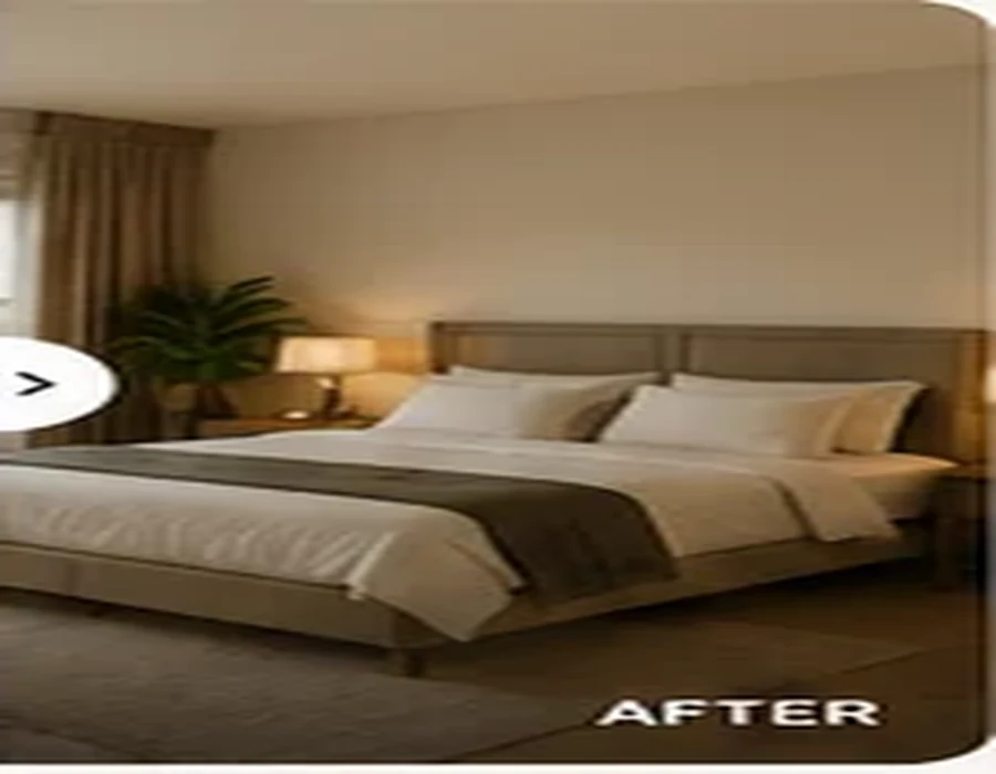 Bedroom after
